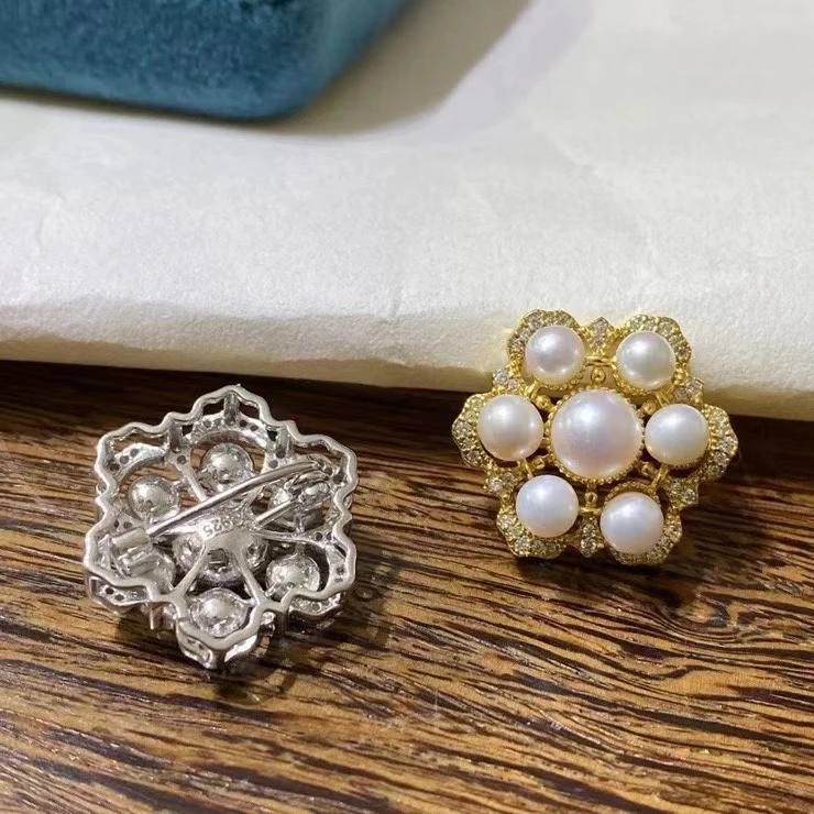 

Подвеска из стерлингового серебра 925 пробы, базовые крепления, фурнитура, детали, аксессуары для жемчужных бусин диаметром 4,5-6,5 мм