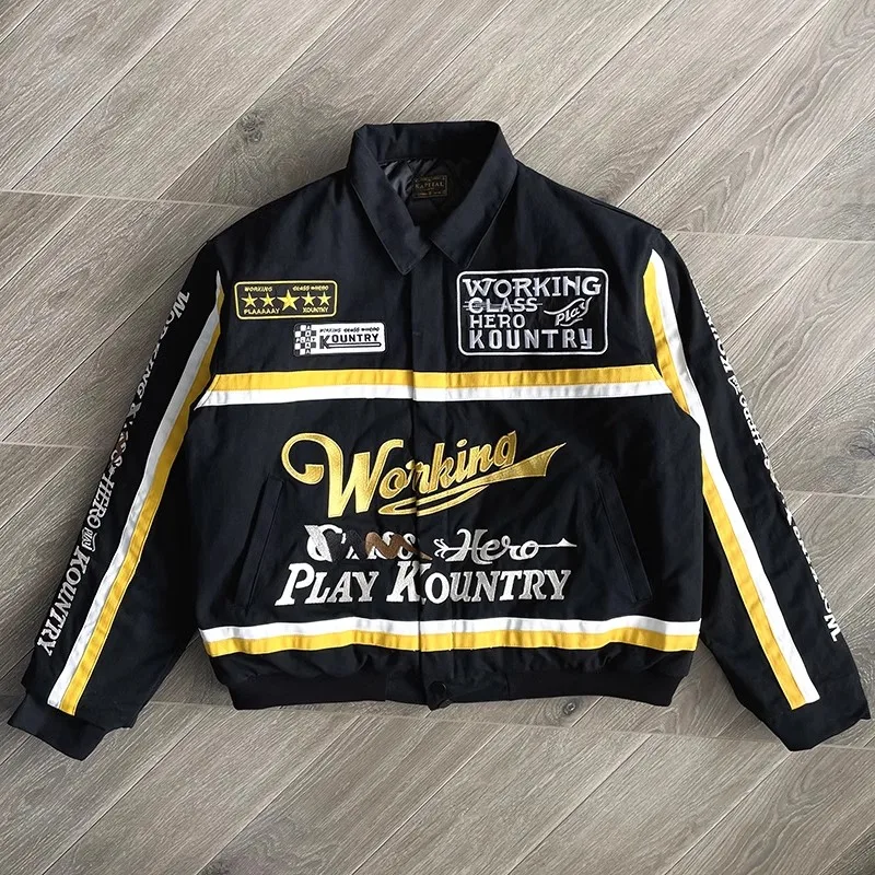 

2024 Kapital Kountry embroidered racing suit lapel jacket WY949