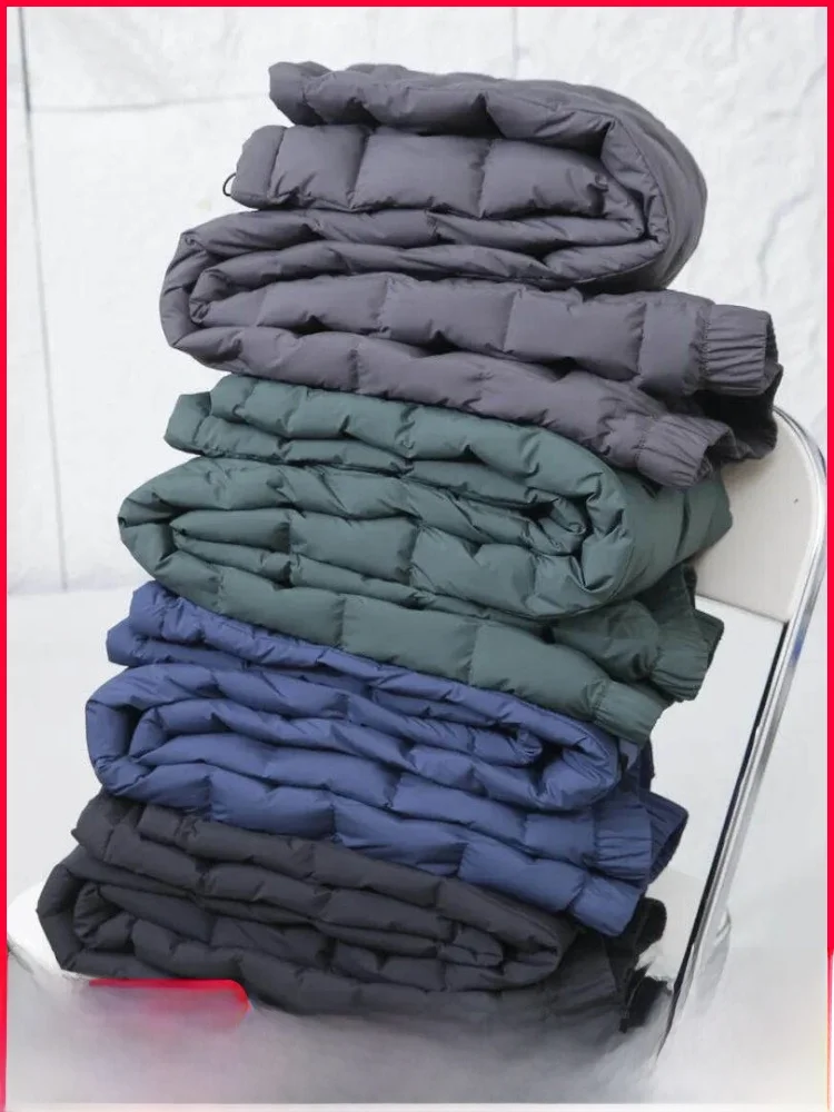 

Thiened Winter Cotton Pants for Men Outdoor Commuting Casual Sle Windproof Water Resistant Youth Faion Straight Leg Tro...