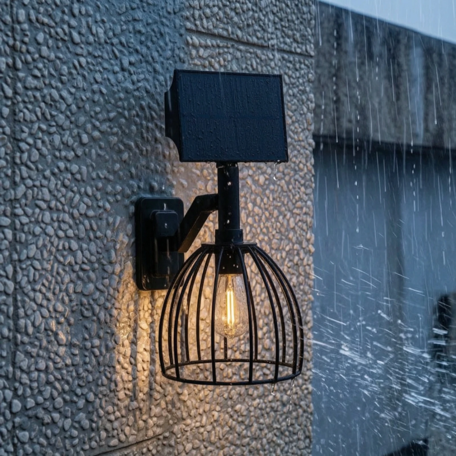Outdoor Lighting No Wiring - ソーラーウォールライト IP65 ソーラー壁掛け照明 配線不要 ガーデン、中庭用 工業用