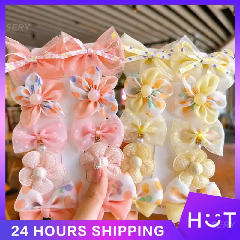 Bow Hairpin Material Safety Fabric Baby Girl Hair Accessories Children's Hairpin Lovely Hair Clip Essential Hairpin Bow Knot