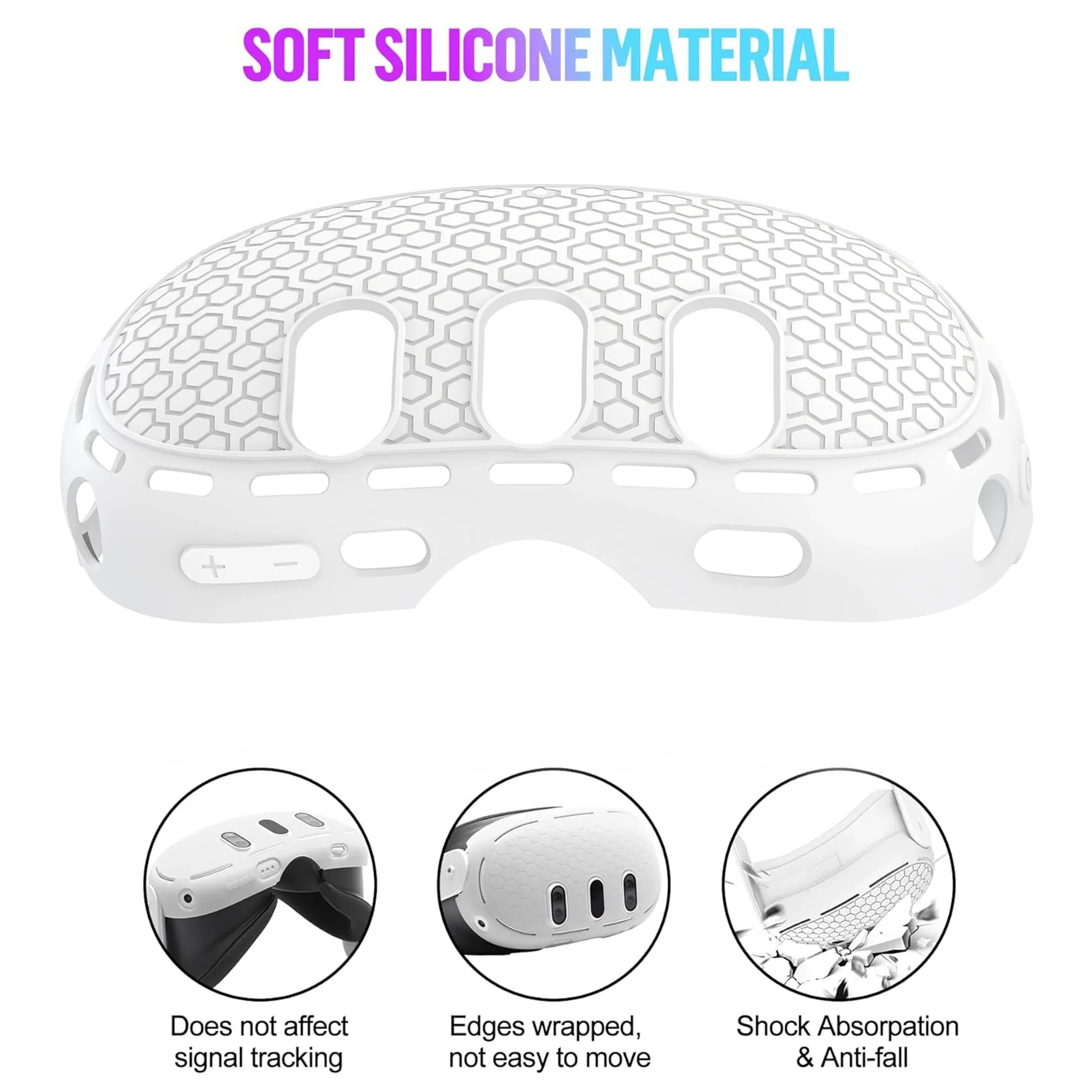 مجموعة غطاء سيليكون لـ Oculus/Meta Quest 3، ملحقات الواقع الافتراضي، غطاء حماية لجهاز التحكم، غطاء سماعة الرأس وغطاء الوجه #4