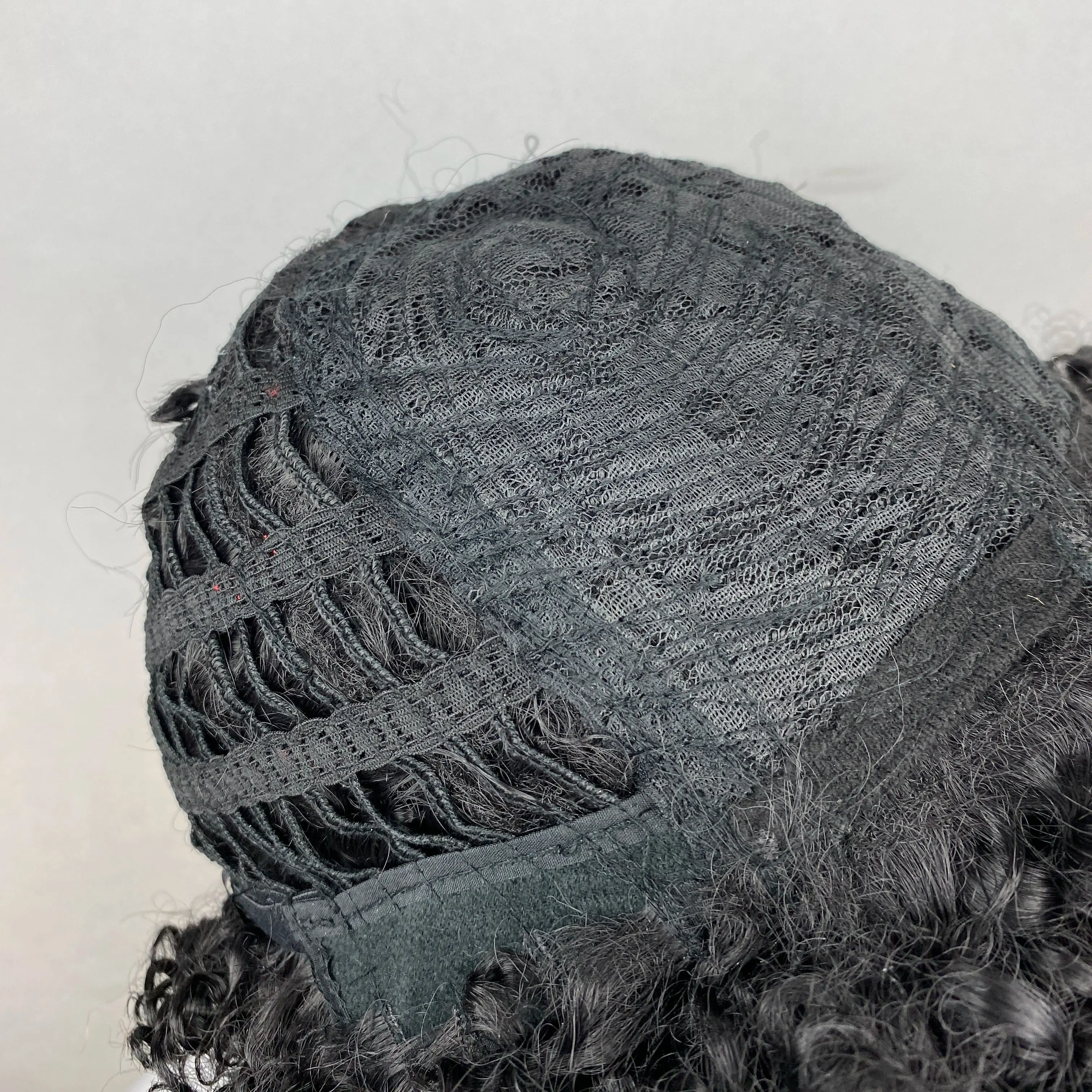 Fashiomag Short Curly Black Synthetic Hair Wigs African American Women Soft Natural Daily Use