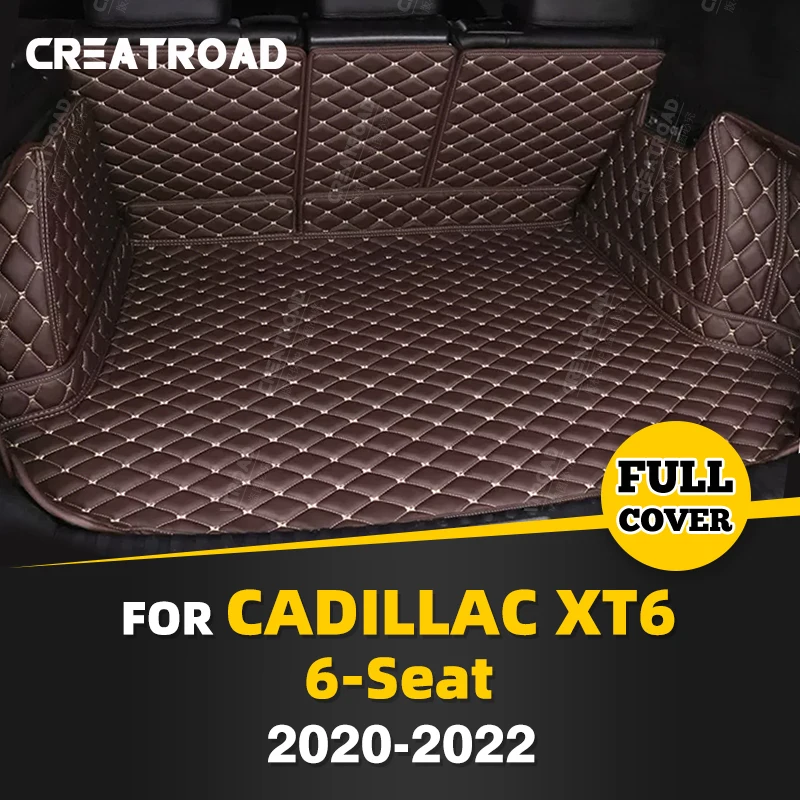 

Auto Full Coverage Trunk Mat For Cadillac XT6 6-Seat 2020-2022 21 Car Boot Cover Pad Cargo Liner Interior Protector Accessories