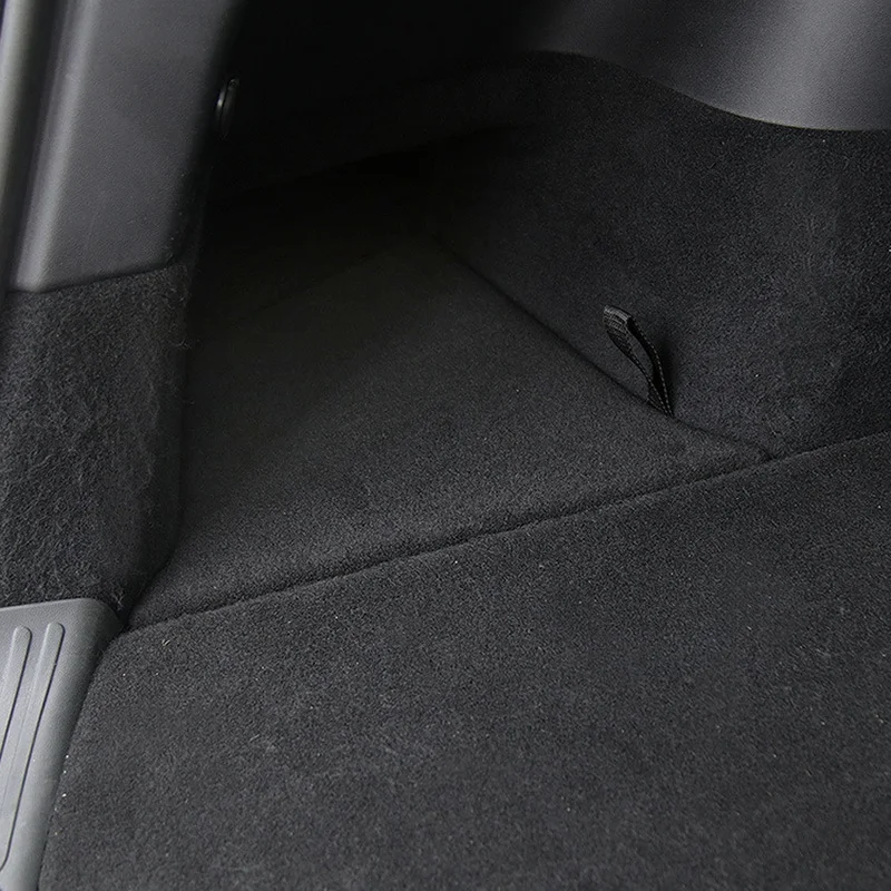 صندوق تخزين جانبي يوضع في الجزء الخلفي من صندوق السيارة ، حجرة شحن ، دلو منظم ، صينية يسار يمين ، صندوق تخزين رزم للتزيين لطراز تسلا Y