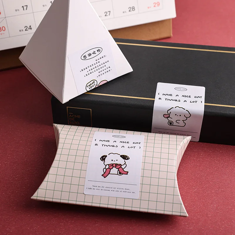 200pcs/roll Thank You Stickers for Business Commodity Cute Kawaii Packaging Decoration Sealing Sticker Anime DIY Gift Label Note
