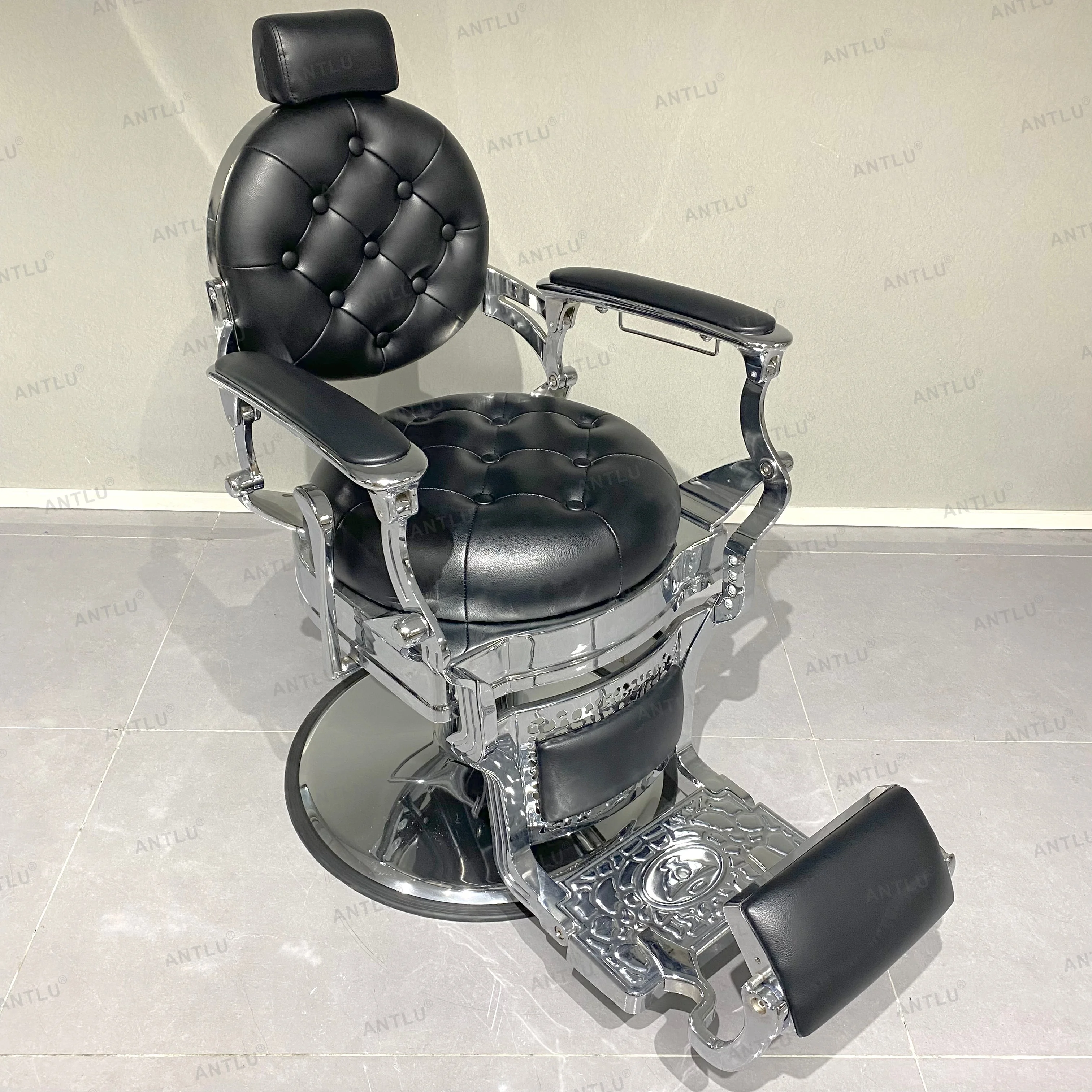 

Vintage Heavy Duty Metal Salon Chairs Shop Wholesale Salon Furniture Hairdressing Vintage Barber Chair for Man
