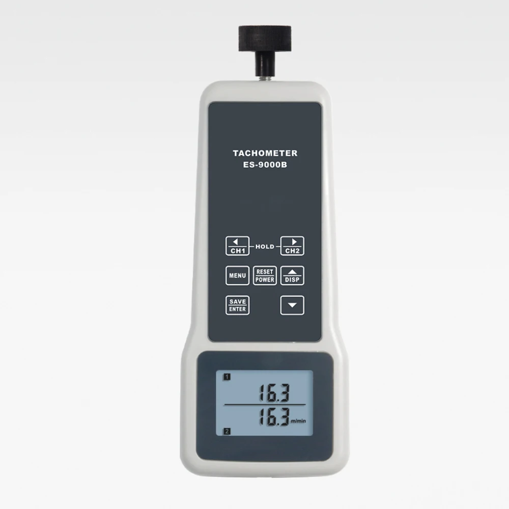 RPM Linear Velocity Meter ES-9000B High Accuracy RPM Linear Velocity Meter 0.1~2,000.0m/min Measurement of 200 values, time 10ms