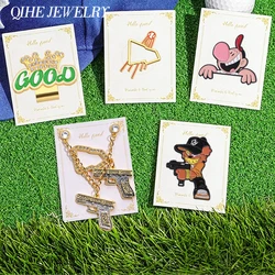 Retro Mexican Metal Hat Clip Pins Enamel Pins Cartoon Boy Gun Baseball Cap Golf Cap Accessories Hat Pin Badge Funny Jewelry Gift