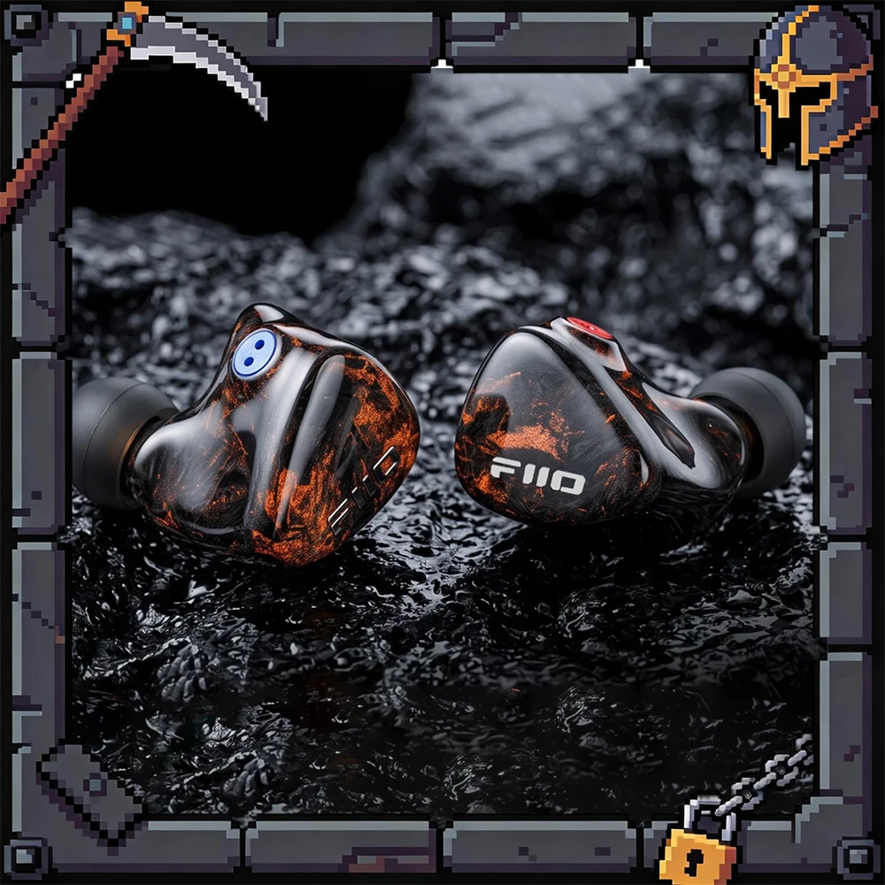 FiiO FX25 7-Driver Hybrid IEM, 1 Dynamic + 2 Knowles BA +4 EST Electrostatic In-Ear Monitor, HiFi Earphone 0.78 2pin Cable