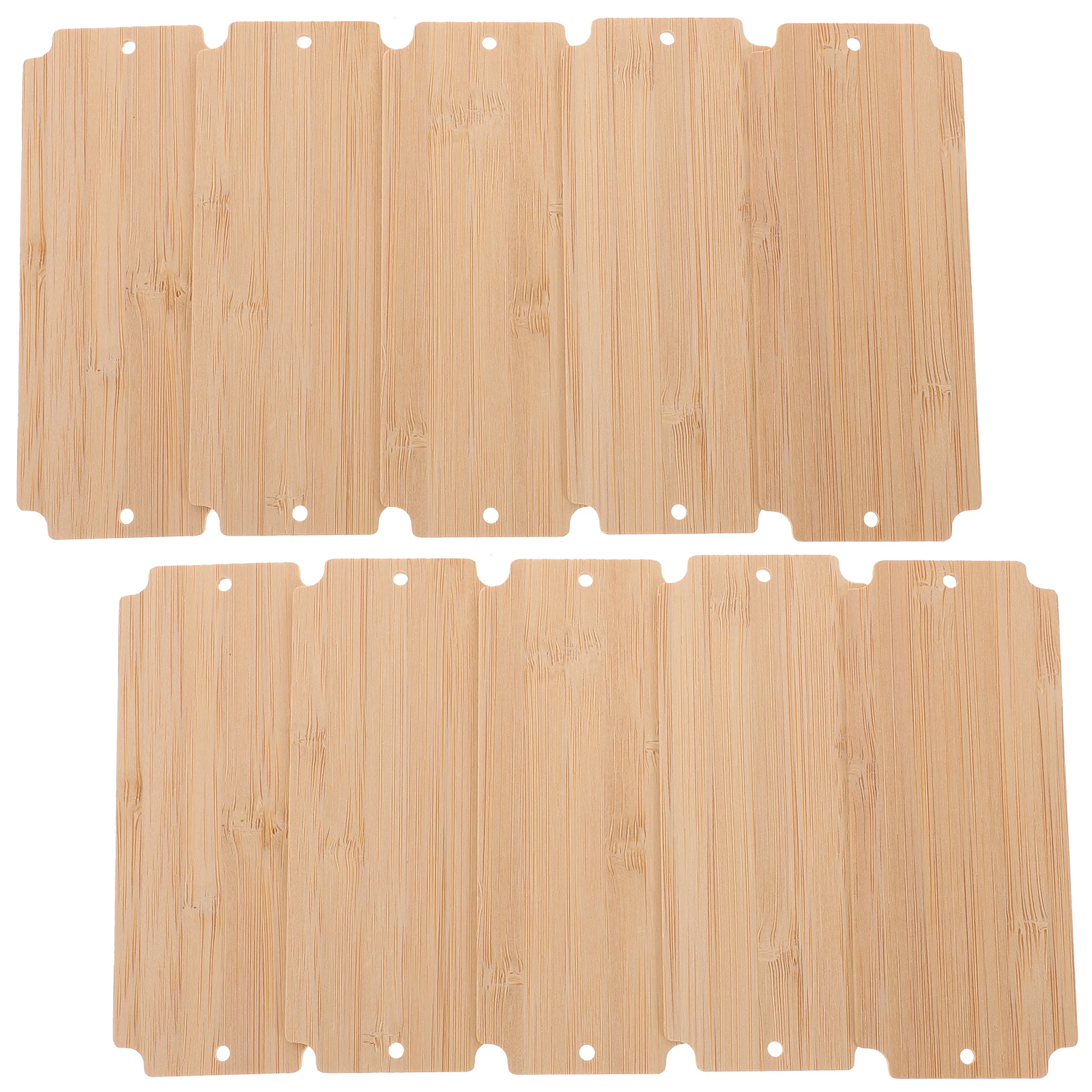10 Stück leere Bambus-Lesezeichen, 12 cm x 5 cm x 0,2 cm, DIY-Bastelanhänger für Kinder, Malerei, unvollendete Bambus-Ausschnitte, Lesezeichen-Plaketten