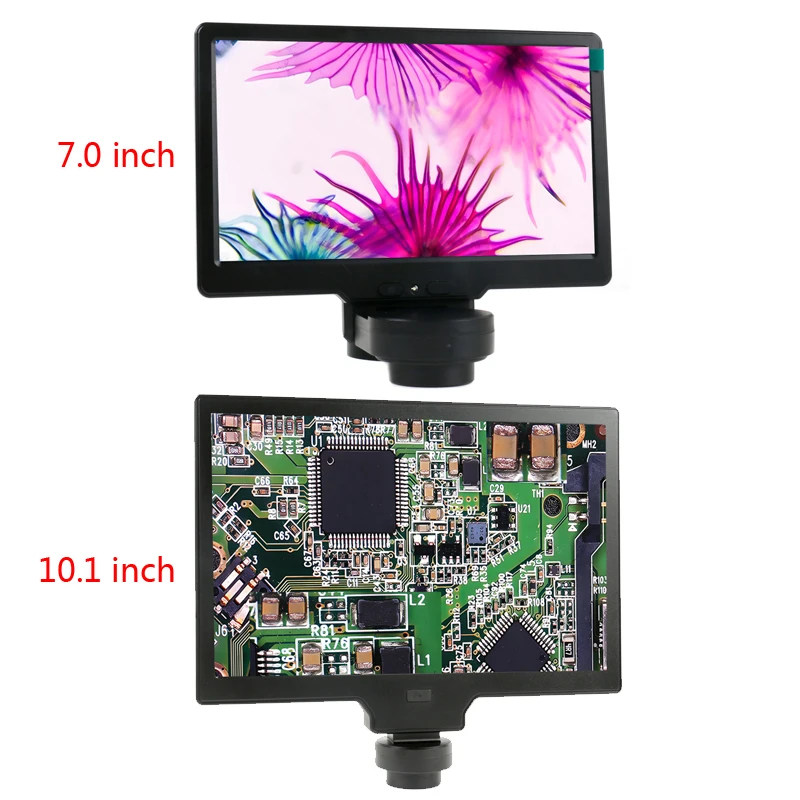 LAB Industrial Video Teaching Biological Microscopic 10.1 7.0 inch Integrated Screen Microscope Camera Monitor HDMI USB TV PC