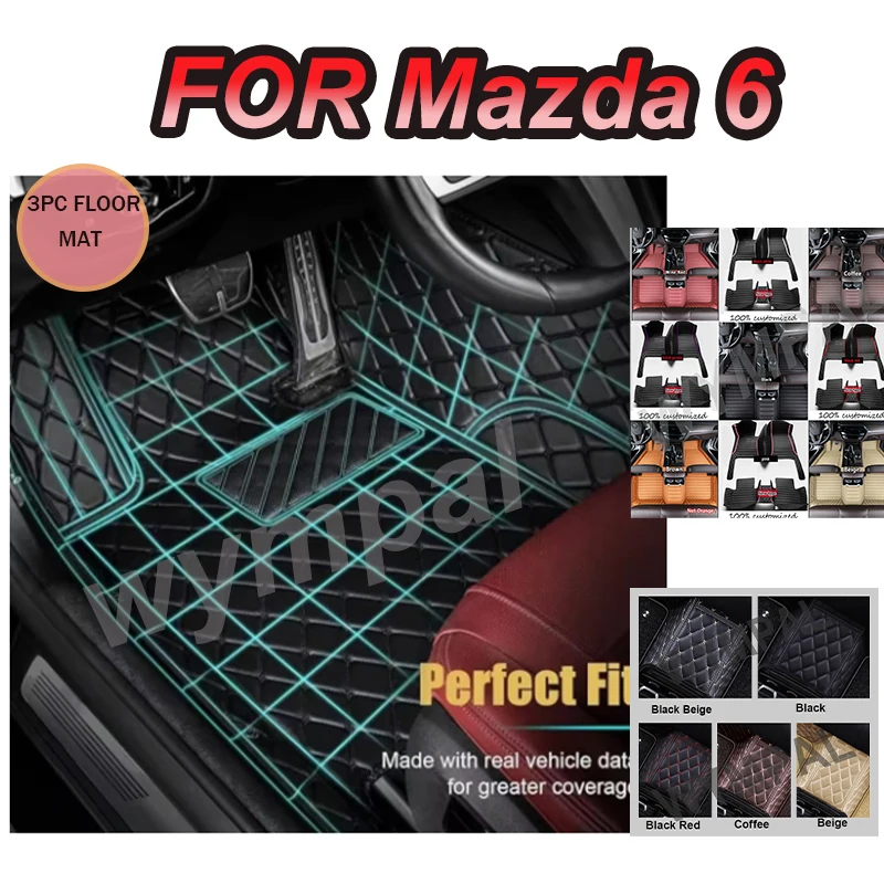 

LUXURY Car Floor Mats For Mazda 6 2006 2007 2008 2009 2010 2011 2012 2013 2014 2015 2016 2017 Auto Foot Pads