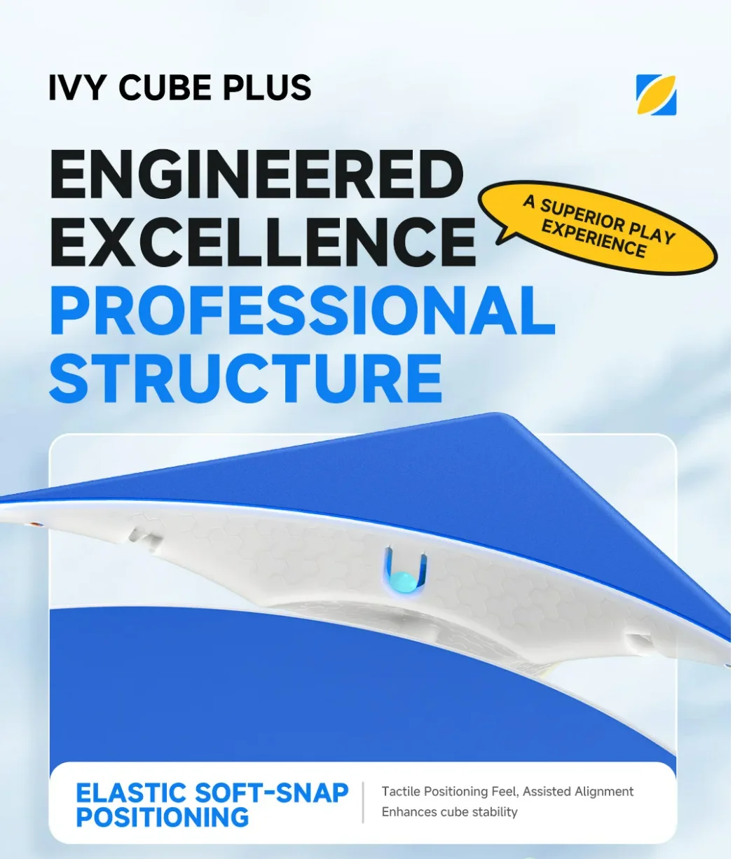 ลูกบาศก์ QiYi Ivy Cube Plus ขนาด 90 มม. รุ่นมืออาชีพ ของเล่นพัฒนาสมอง ลูกบาศก์ความเร็ว ของขวัญสำหรับเด็ก คิวบ์มายากล