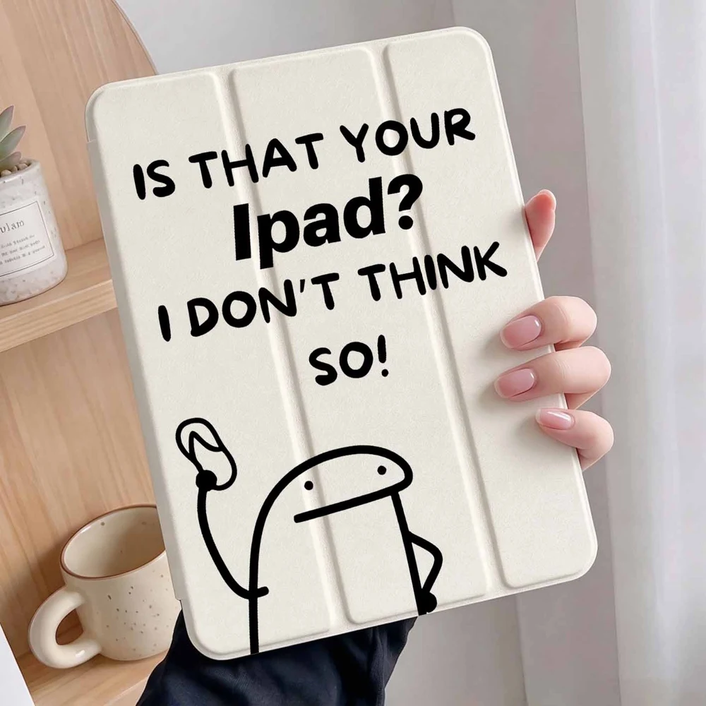 Funny Meme Doodle For iPad Pro 11 12.9 13 A16 M2 M4 M3 M5 9.7 10.2 5/6/7/8/9/10/11th Mini Air 3 4 5 6 Tablet Case
