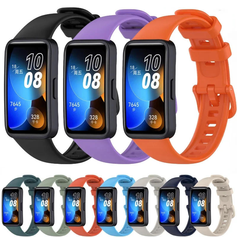 

Силиконовый ремешок для Huawei Band 8/9, спортивный ремень, сменный браслет для умных часов, аксессуары для браслета для Huawei Band 10/9 Correa