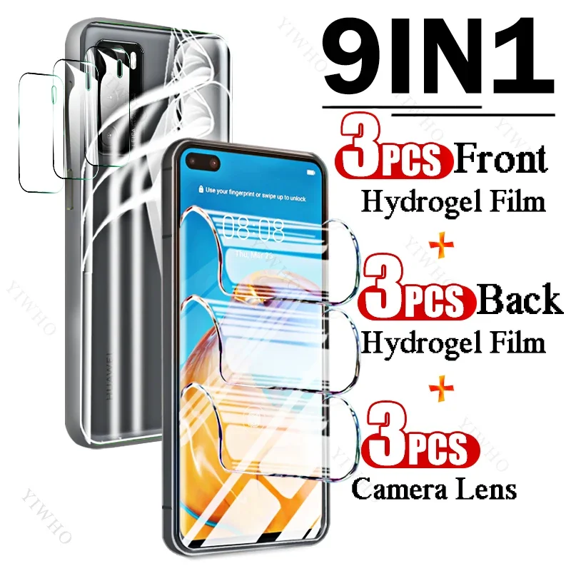 9in1 Full Covers Front Back Hydrogel Film for Huawei P40 ANA-AN00 6.1