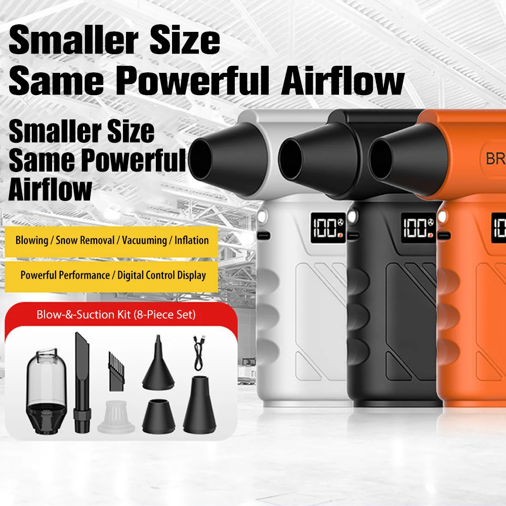 

Turbo Fan Rechargeable Blower 130000RPM Brushless Powerful Air Blower Turbo Jet Fan Portable Dust Blower Electric Dryer Air gun