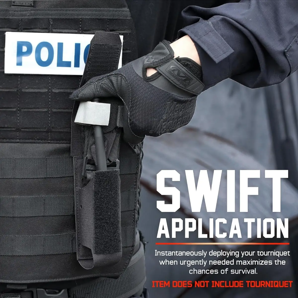 

Tactical MOLLE Tourniquet Holder with Magnetic Closure & Laser-Cut MOLLE System Compatibility 9mm Magazine Holder Tactical Gear