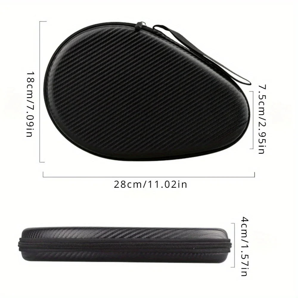 1 قطعة مضرب تنس الطاولة حقيبة عالية الجودة مربعة الشكل حقيبة يد مضرب صندوق الصلب المحمولة حقيبة مضرب رياضي