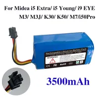 14.4v 14.8v 3500mAh Rechargeable Battery For Midea Robot Vacuum Cleaner i5Extra.i5 Young.i9 EYE.M3.M3J.K30.K50.M7.i50Pro