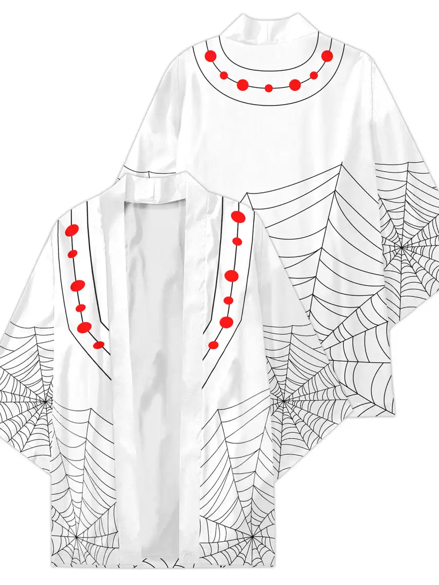 Obanai Iguro Kimono Kimono Cape Lose Dreiviertelärmel Strickjacke Robe Haori