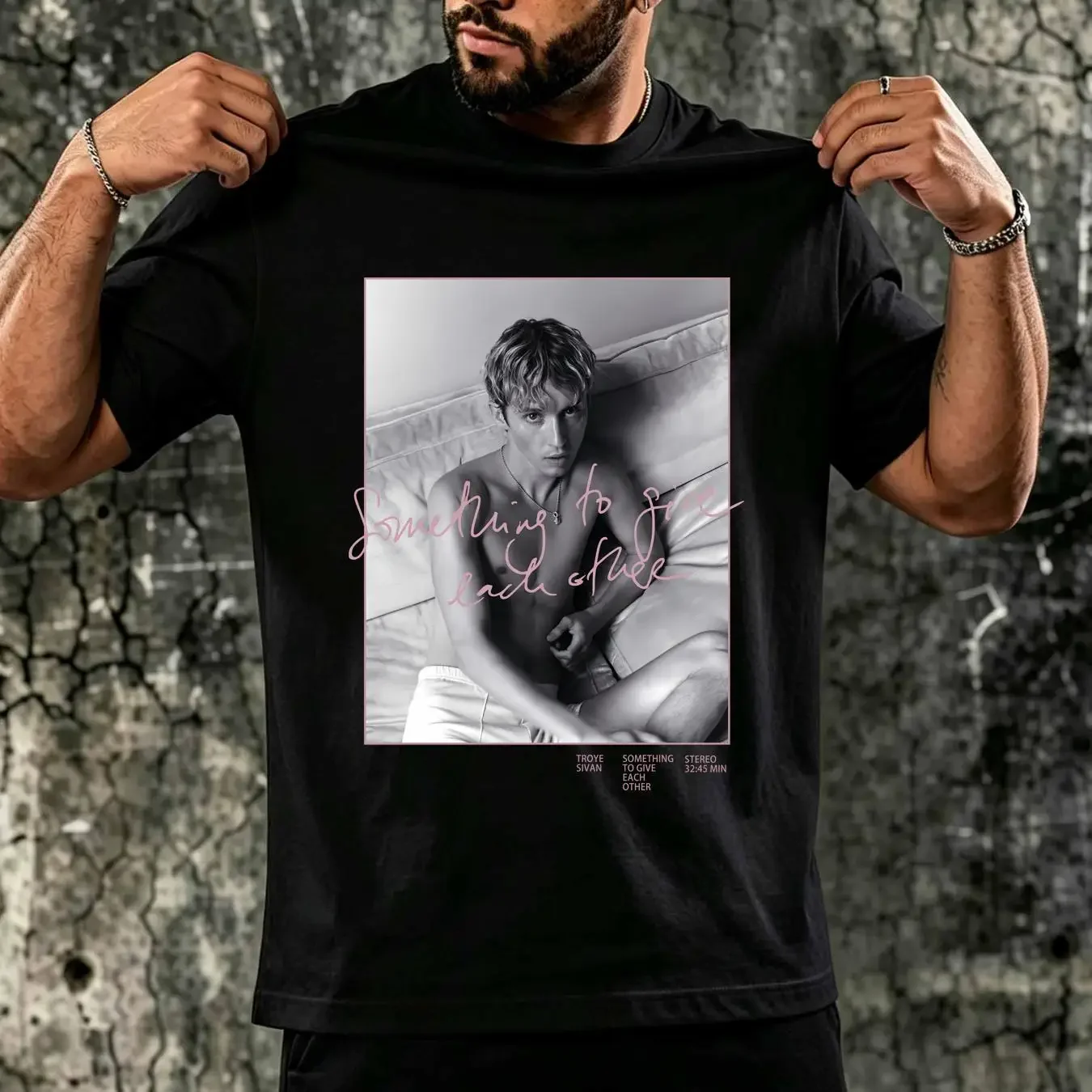 washed T Shirt Troye Sivan Something To Give Each Other long or short sleeves vintage Washed Stylish designer clothes homme