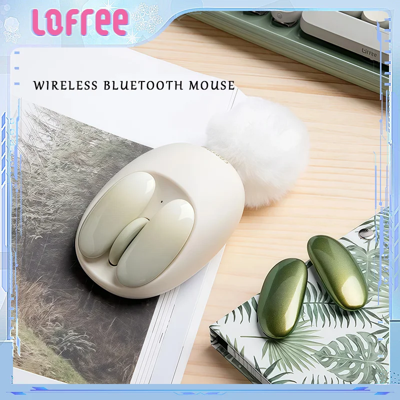 

LOFREE Wireless Bluetooth Mouse Little Girl Exquisite Computer Ipad 2.4G/Bluetooth Mini PC Game Office Mouse Laptop Accessories