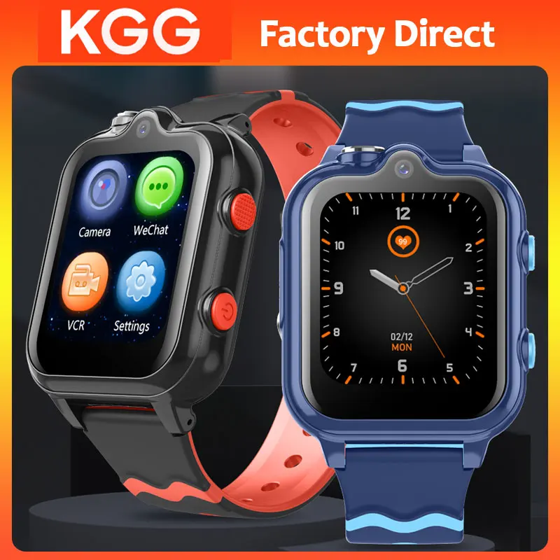 4G Kids Smart Phone Watch GPS WIFI Dual Camera Video Call SOS APP Download Child Smartwatch Monitor Tracker Location Clock Gifts