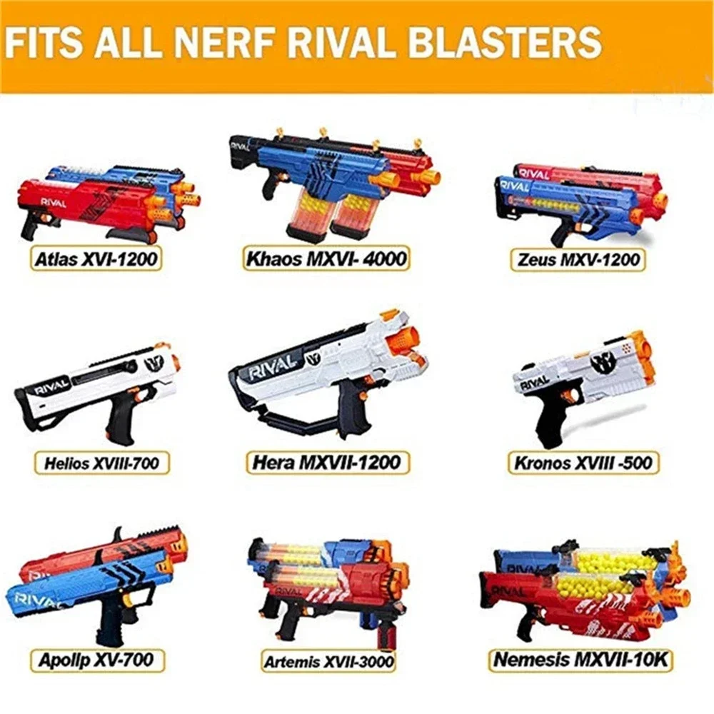 Balas de cabeça redonda para Blasters Série Nerf, Recarga Dardos, Crianças Toy Gun Acessórios, Azul Sólido, 7,2 cm, 1000 Pcs, 400 Pcs, 300 Pcs, 200 Pcs, 100Pcs