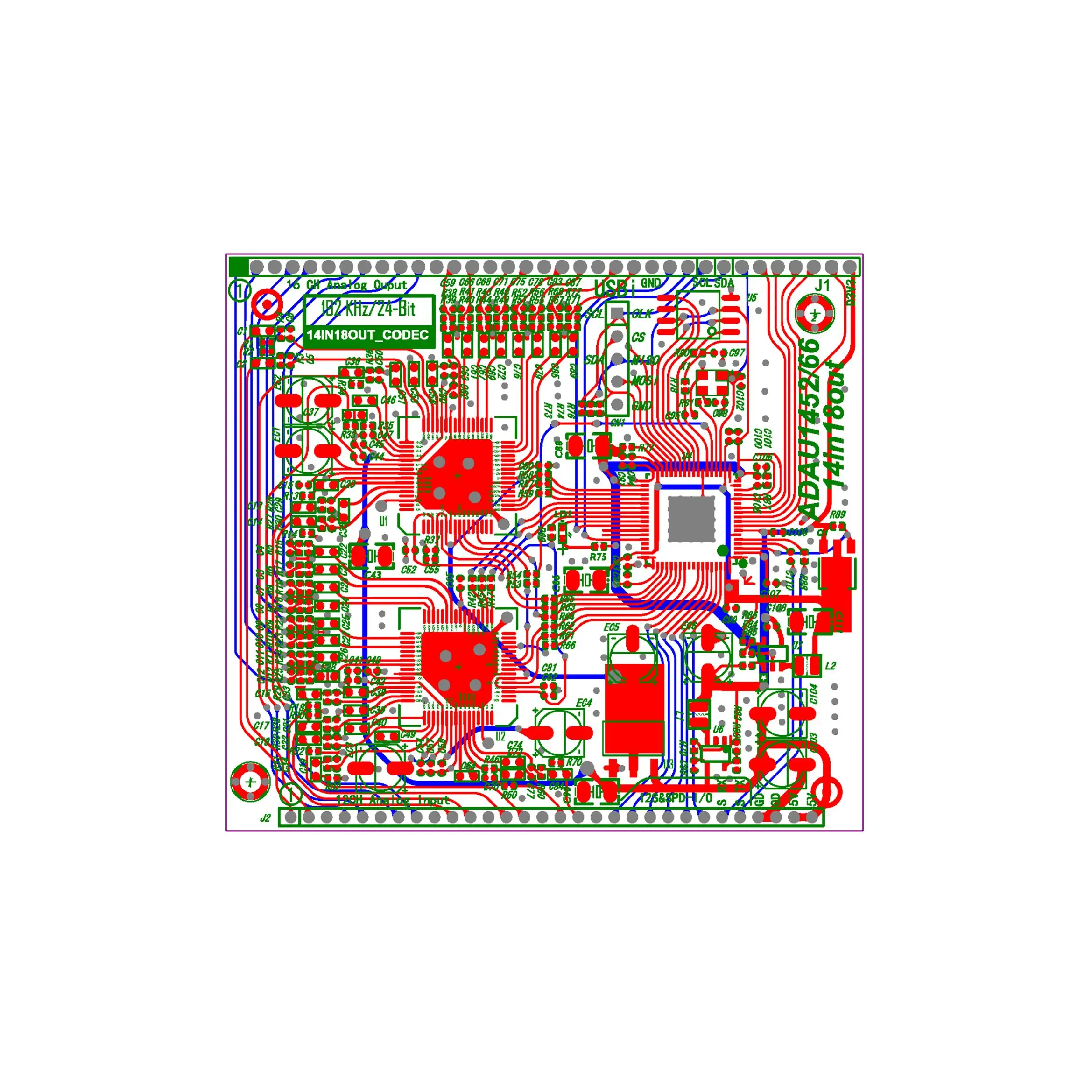 ADAU1466/1452 14 في 18 خارج معالج DSP