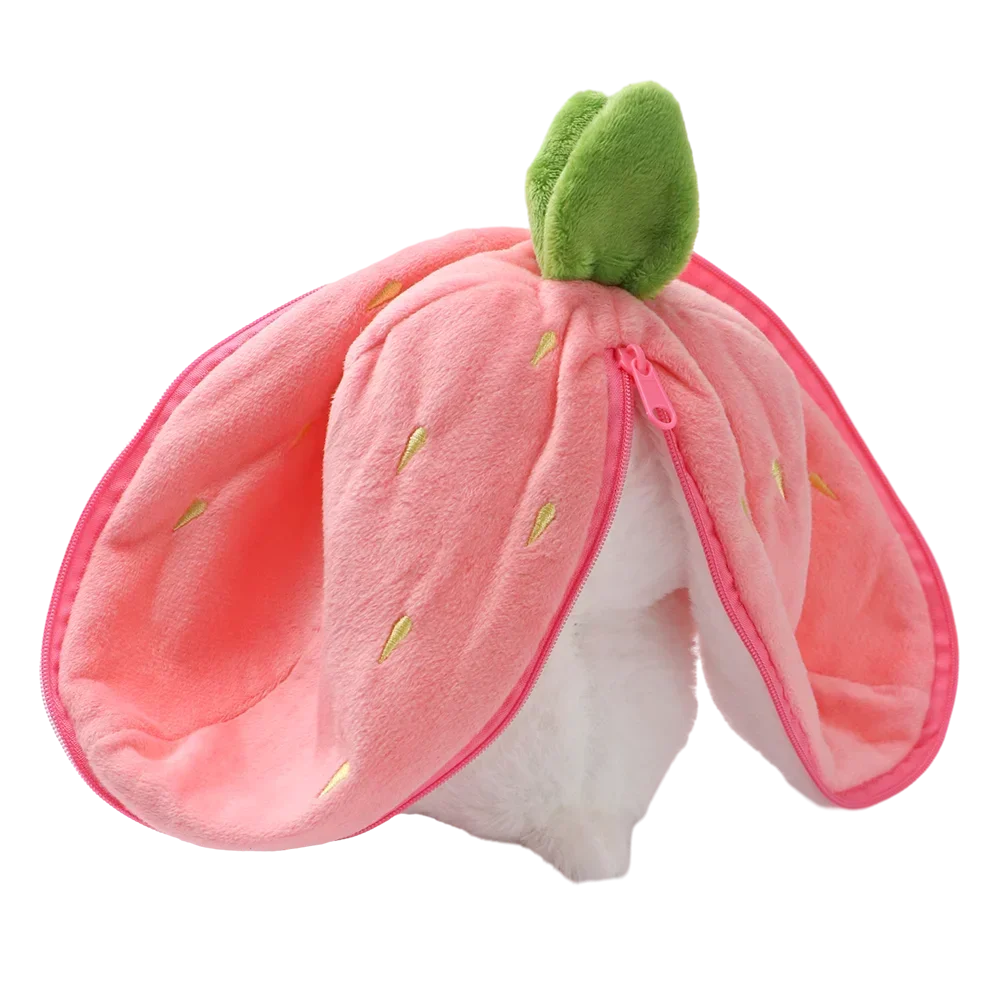 7.2" Stuffed Bunny Animal Toy Pillow Transform Strawberry Rabbit Little Rabbit Doll Puppet Carrot Rabbit Plush Birthday Gift