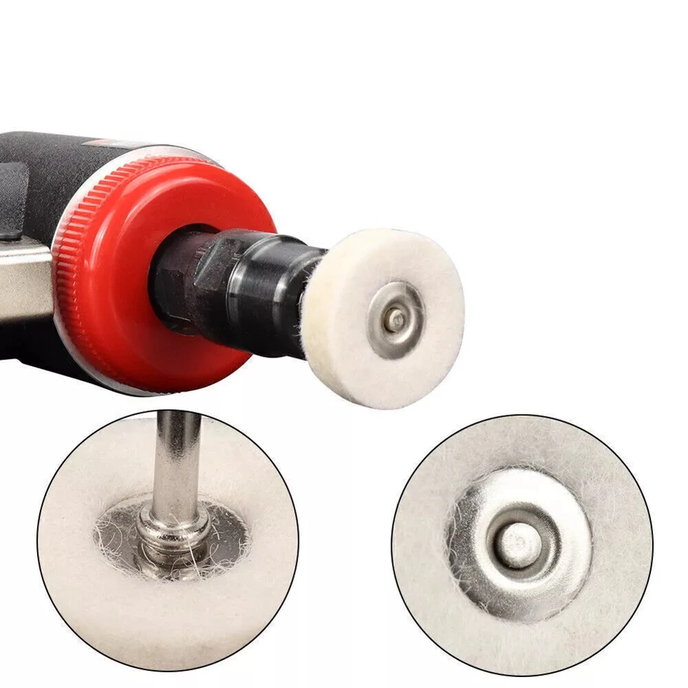Wool Polishing Wheels Set 25mm Polishing Wheels For DIY Projects 25mm Quick Installation High-quality Materials