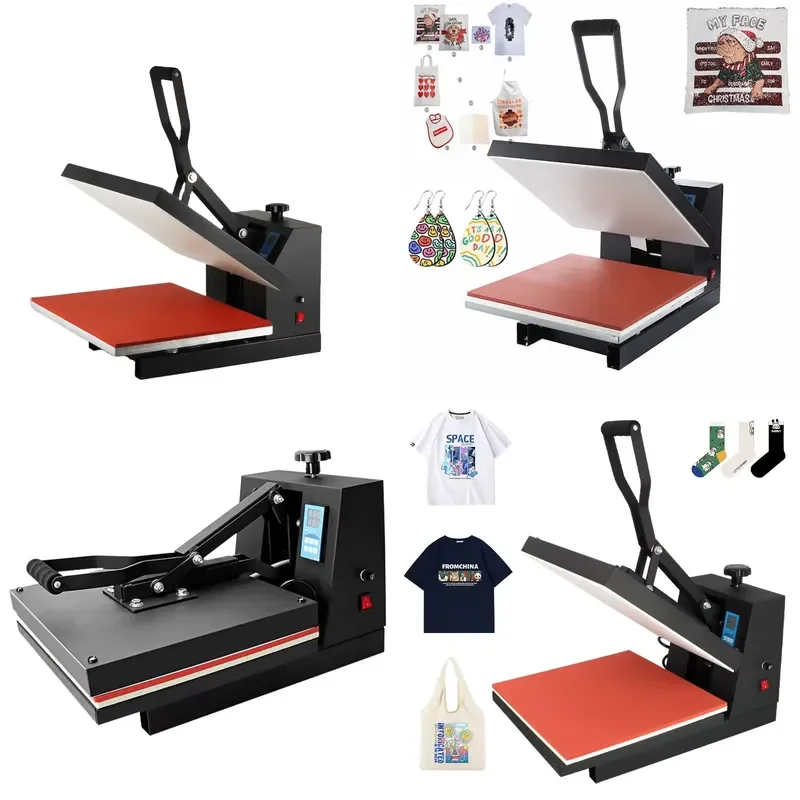 STROVAN 38*38CM Semi-Automatic Wholesale DIY T-shirt Press Machine Flat Heat/Hot Phone Case Puzzle Glass Rock Photo Heat