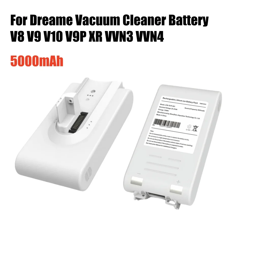 Batterie au Lithium 5000mAh pour aspirateur à main sans fil Dreame V8 V10 V9P XR VVN3 VVN4, pièces de rechange