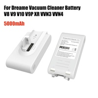 5000mAh Lithium Battery for Dreame V8 V10 V9P XR VVN3 VVN4 Handheld Cordless Vacuum Cleaner Parts Replacement Battery