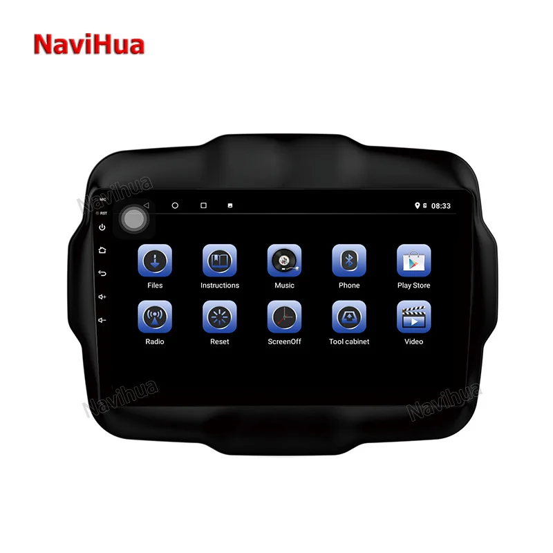 NAVIHUA For Jeep Renegade Android Auto Radio Head Unit Touch Screen Multimedia GPS Navigation Car Video Stereo Player 4+64GB