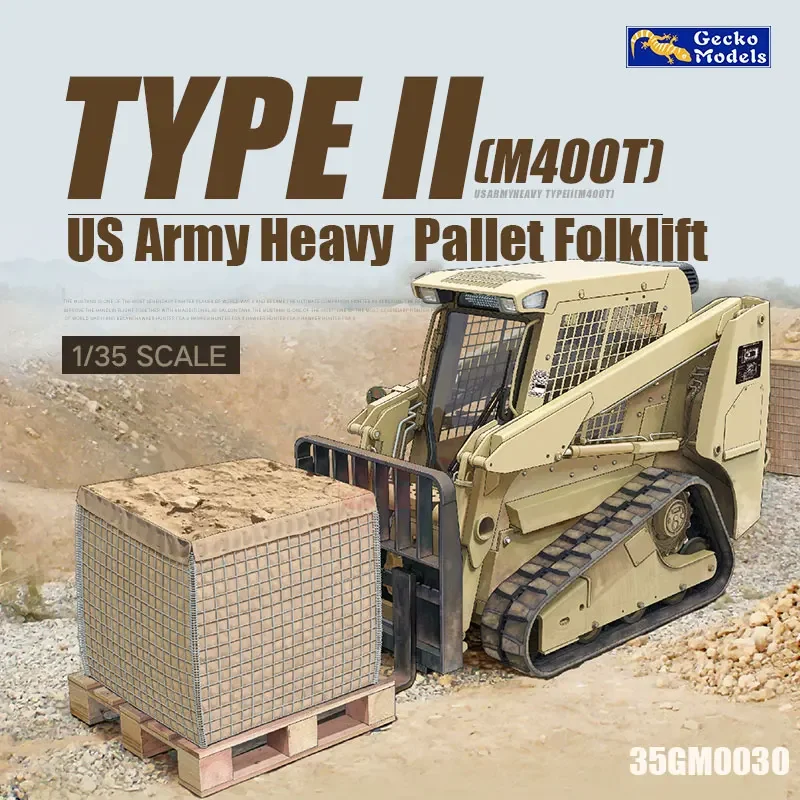 Gecko model 35GM0030 US Army Heavy Type II Pallet Forklift (M400T) 1/35 Assembly Model Kit