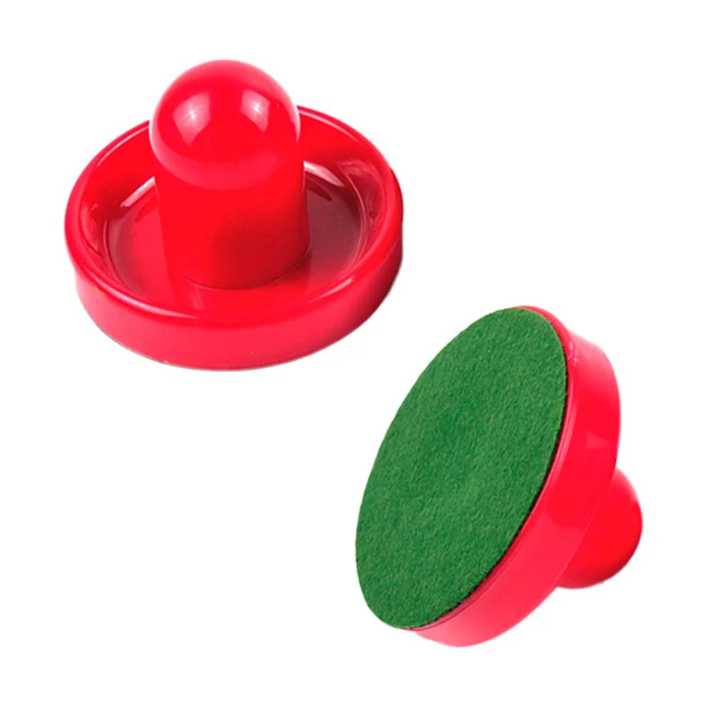 

2 PCS Air Hockey Pushers Supplies Paddles Standard Tables Handles Replacement Equipment Accessories