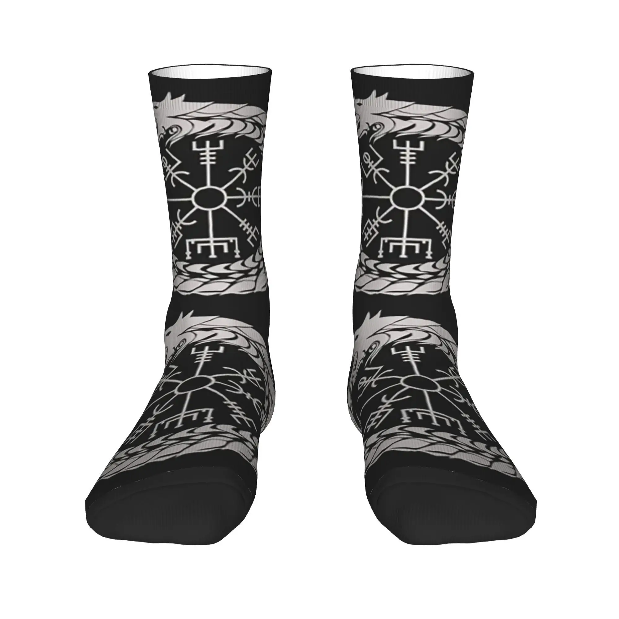 

Viking Odin Valknut Runes Socks Harajuku Sweat Absorbing Stockings All Season Long Socks Accessories for Man's Woman's Gifts