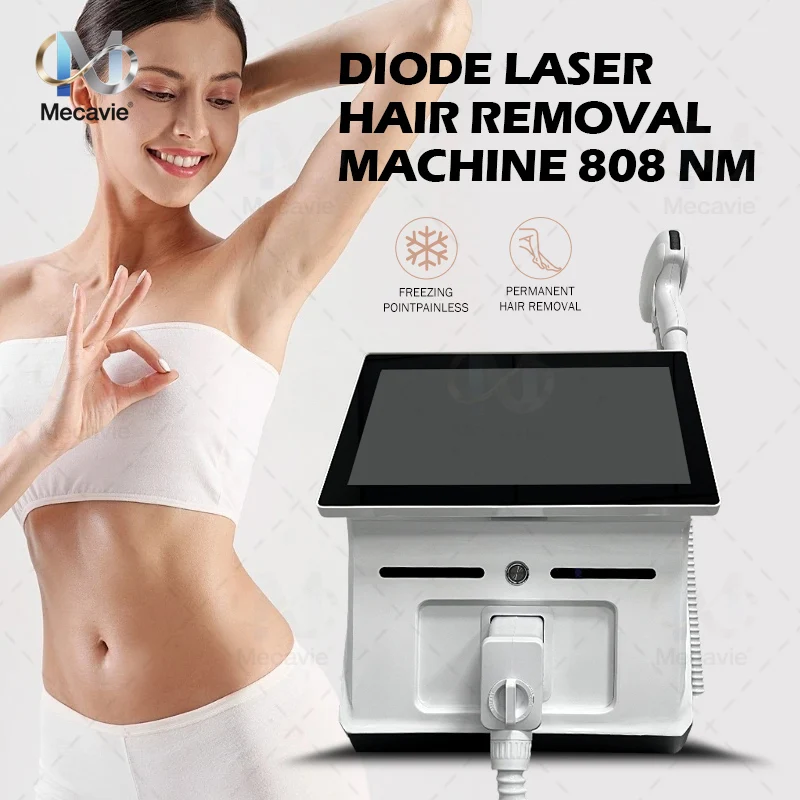 Diode Laser Hair Removal Machine Professional Laser for Men and Women Ice Pitanium 755nm 808nm 940nm 1064nm Laser Hair Removal