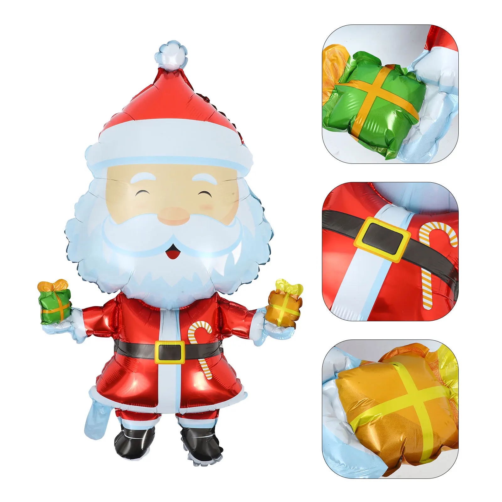 

5Pcs Christmas Santa Clause Foil Balloons Balloon Decoration Xmas Holiday Party Supplies Table Decor Christmas Balloons