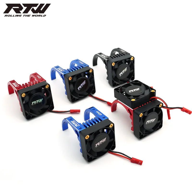 RTW Temperature Control Radiator  Mount Bracket with High-Speed Fan Model Car Motors  Compatible with Motors of 40-42mm Diameter