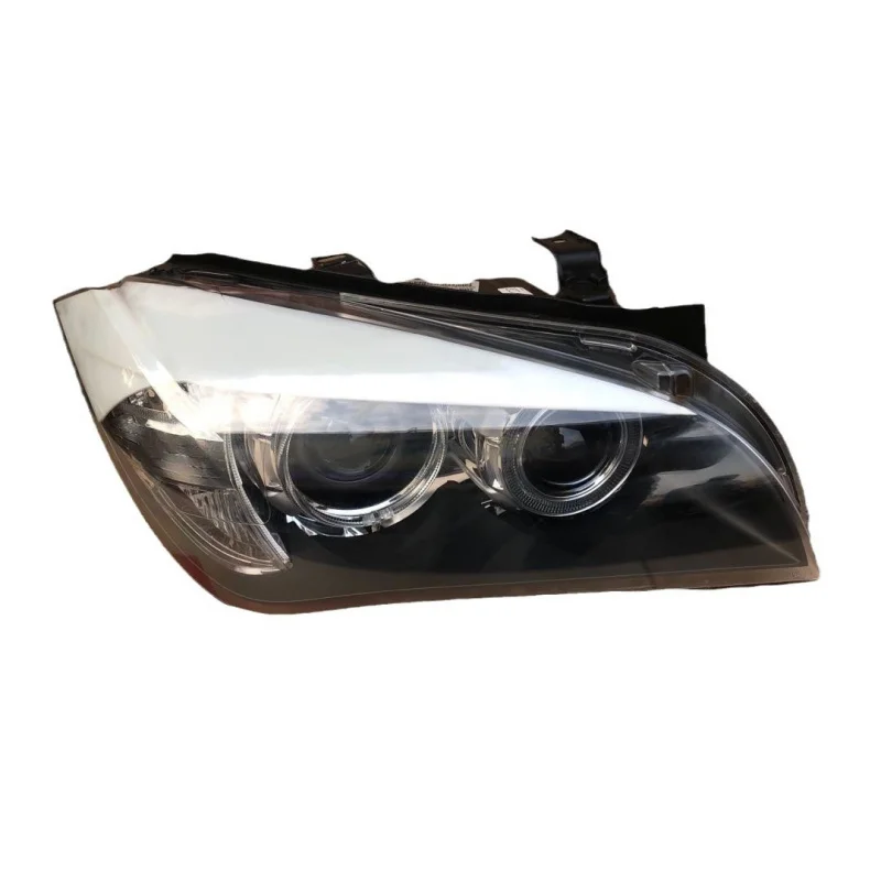Suitable For BMW X1 Models From 2010-2015, Headlight Lens LED Angel Eyes Daytime Running Lights Xenon Headlights Original Disass