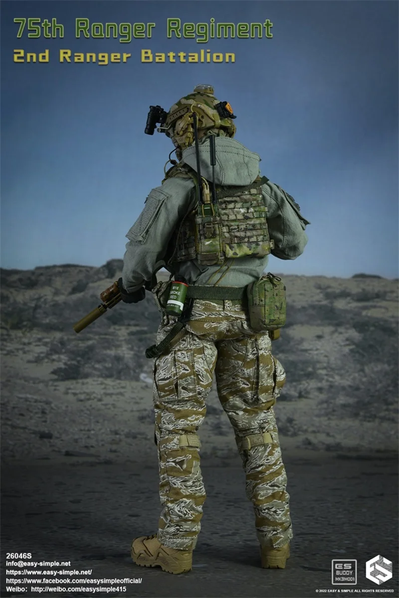 1/6 Easy&Simple ES 26046S 75th Ranger Regiment 2nd Ranger Battalion Full Set Moveable Action Figures For Fans Collect