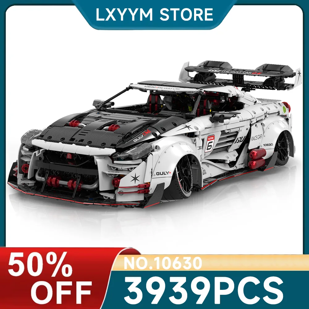 

Новинка 2025 года, набор для сборки технических гоночных автомобилей в масштабе 1:8 — 3939 шт., комплект моделей для мальчиков и взрослых, коллекционный подарок на день рождения