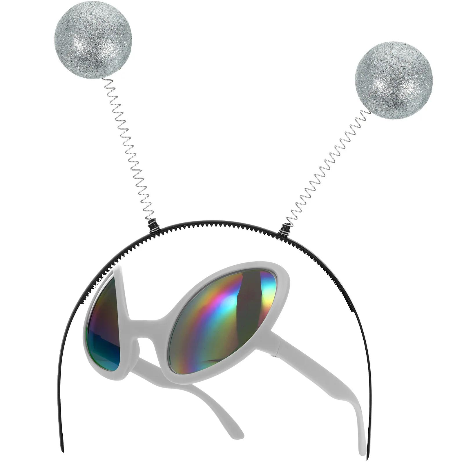 

2pcs Party Glasses Saucer Man Design Festival Headdress Lightweight Decorative Props For Cosplay Photography Accessories