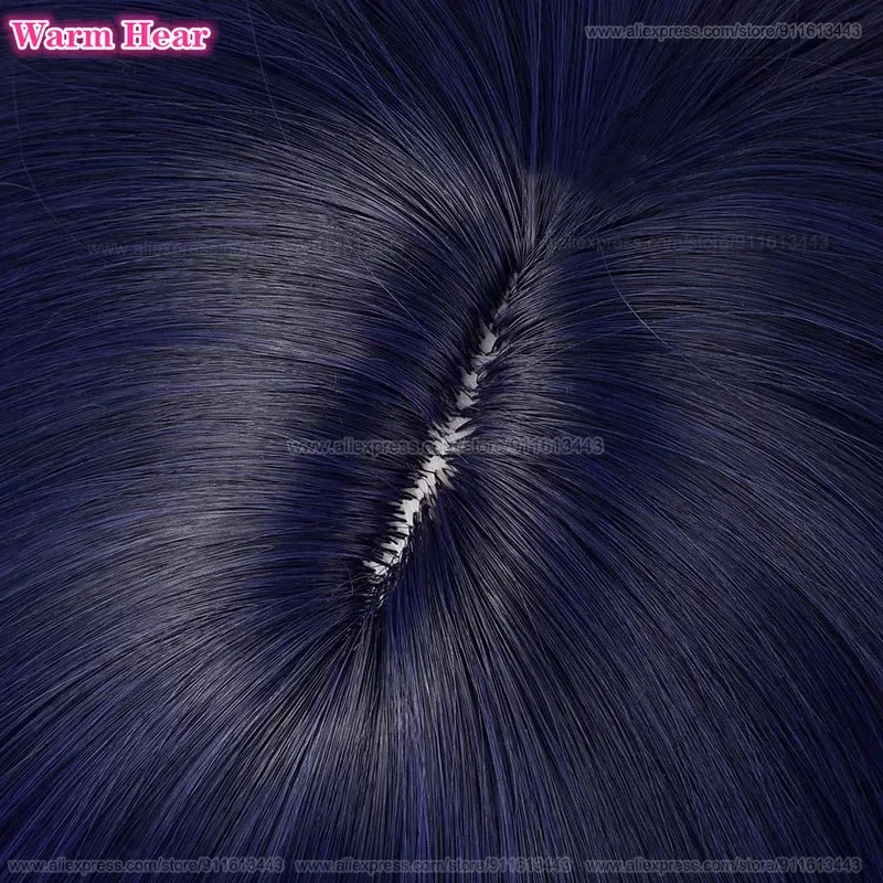 لعبة P5 الاصطناعية يوسوكي كيتاجاوا قصيرة 29 سنتيمتر أزرق أسود تأثيري أنيمي مقاومة للحرارة الشعر هالوين شعر مستعار للحفلات + غطاء شعر مستعار سم ؛ 5