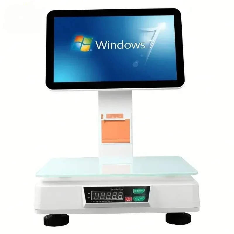 PCC02 All In One POS System Stand With Built In Printer Compatible for iPad Android Windows POS for Retail Shop Restaurant