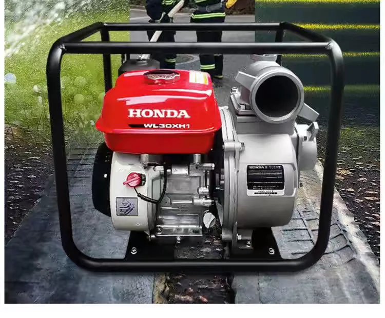 GasolineSelf Priming Pump  High-Head Agricultural Irrigation Electric-Start Diesel Engine Firefighting High-Pressure Water Pump